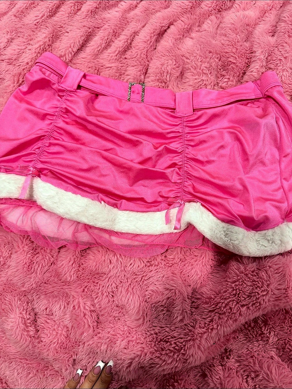 Pink Santa skirt